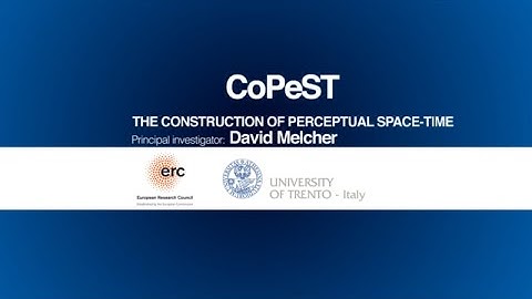 The Construction of Perceptual Space-Time (CoPeST)