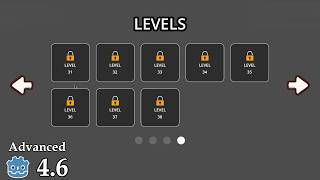 How to create a level selection - Learn Godot 4 2D - no talking