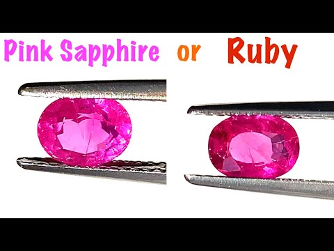 What is the difference between Pink Sapphire and a Pink Ruby? (Ruby vs Pink Sapphire)