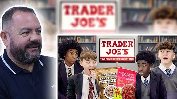 BRITS React to British Highschoolers try Trader Joe