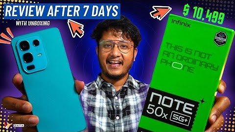 Infinix Note 50x 5G Unboxing with Review After 7 Days of Use | Camera, Gaming, Charging #datadock