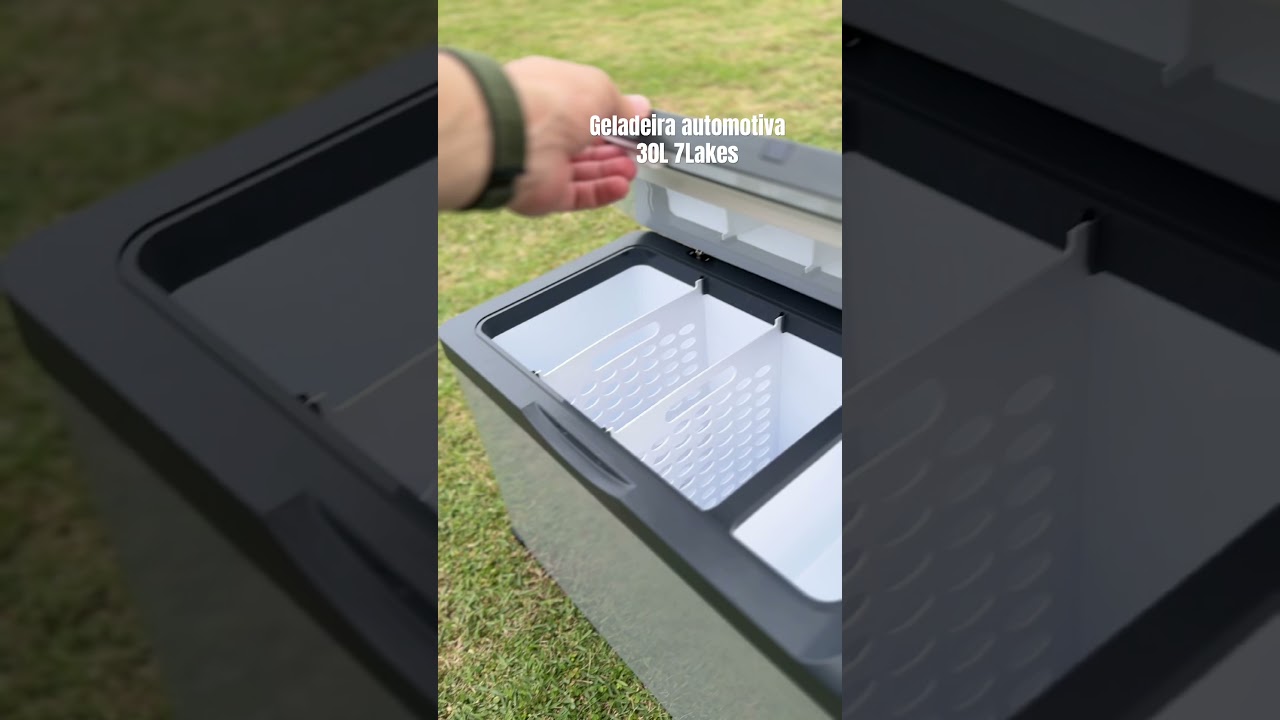 Geladeira automotiva 7Lakes, 30 Litros, Ideal para viagens e campings!
