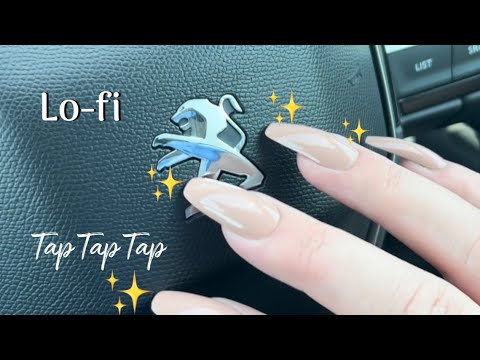 ASMR | LoFi tapping & scratching in my new car 🚗