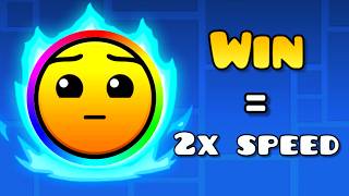 Geometry Dash but my game speeds up for every completion...