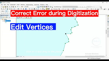 How to edit vertices of features in ArcGIS | Correct error during digitization