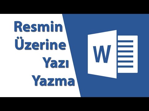 Word Resmin Üzerine Yazı Yazma