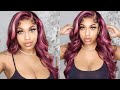 Fashion Black Hair With Purple Highlights Gerous Wig New Look FT MEGALOOK HAIR