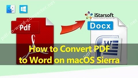 How to Convert PDF to Word on macOS Sierra