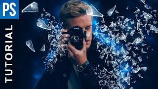 Photoshop: How to Create a Glass Shatter Effect - Tutorial