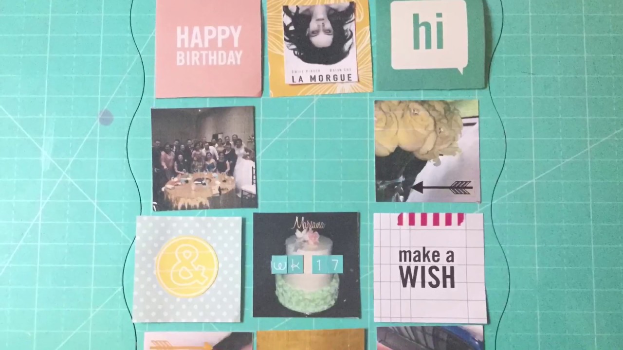 Project Life Procces: week 17 (abril) scrapbook paper