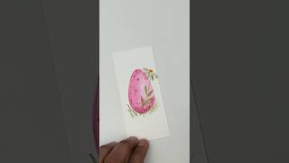 Part 26 : Spring and Easter egg Card | Easy DIY crafting | Watercolor Painting Doodling