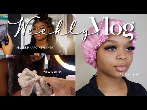 A WEEK IN MY LIFE | day in the life as a MUA, lashes, nails & more