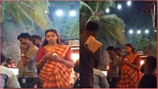 Kantara Movie Heroine Sapthami Gowda Cute Bts Video Kantara Bts