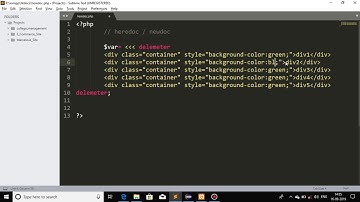 14 heredoc or newdoc in php