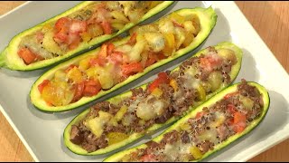 Taste of Change - Zucchini Boats with Meat and Vegetables