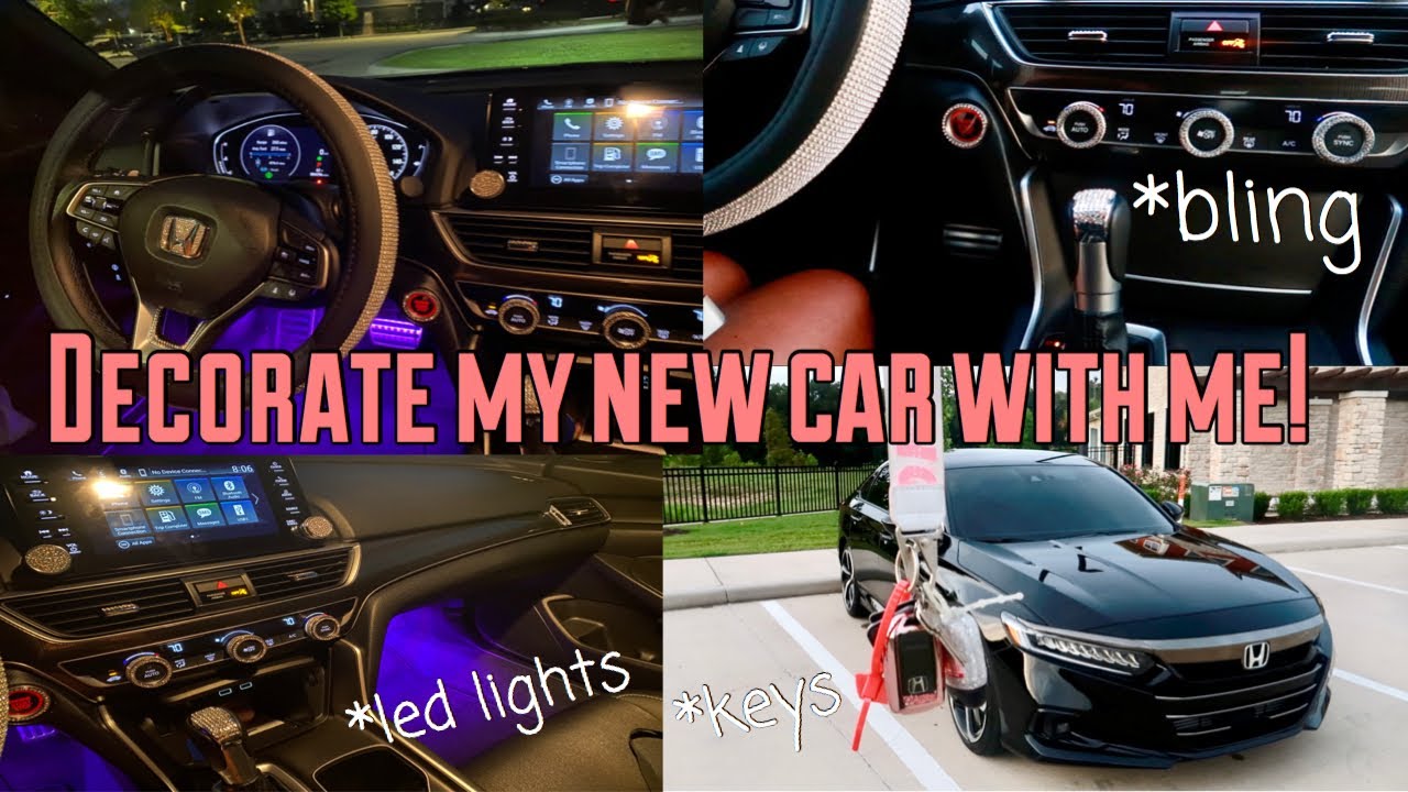 DECORATE MY CAR WITH ME | NEW 2021 HONDA ACCORD ✨