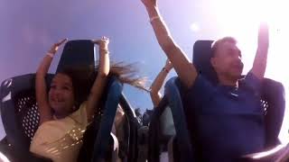 Anastasia Knyazeva And Her Brother At The Attraction