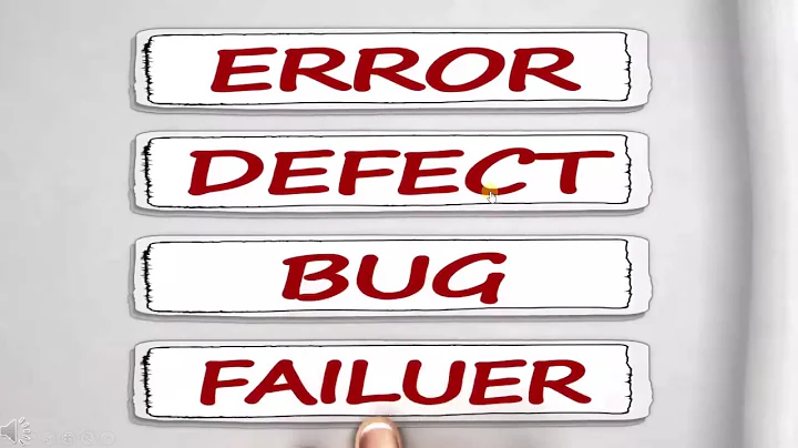 ISTQB - 21 Error Defect Failuer   overview  :  ISTQB Foundation level