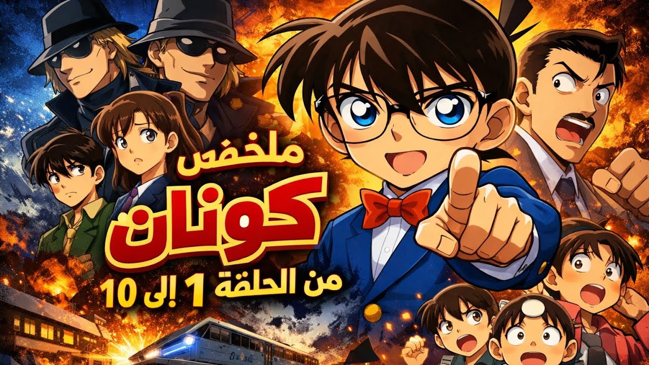 ملخص انمي كونان من الحلقة 1 إلى 10