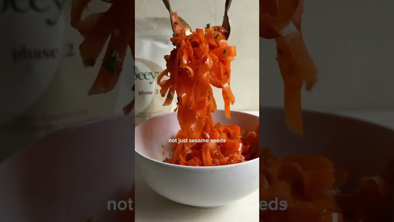 HORMONE SUPPORT CARROT SALAD. Hormone-friendly eats. 