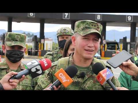 Dispositivo del Ejército Nacional para garantizar la seguridad en Cundinamarca durante el fin de año