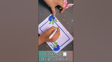 Assignment front page design/ Project Work Designs/ Front page design #schoolcrafts  #shorts