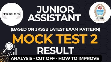 Junior Assistant Mock Test 2 : Result || Analysis - Cut Off - How to Improve