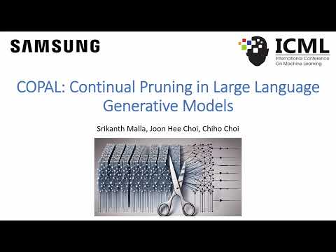COPAL: Continual Pruning in Large Language Generative Models | ICML 2024