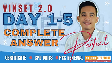 VINSET 2.0 DAY 1-5 COMPLETE ANSWERS WITH FINAL QUIZ RANDOM ANSWERS I FINALLY!