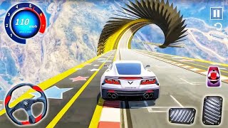 GT car stunt racing game🏎️ impossible GT Car Stunt Master on Mega Ramp crazy game 2026. screenshot 4