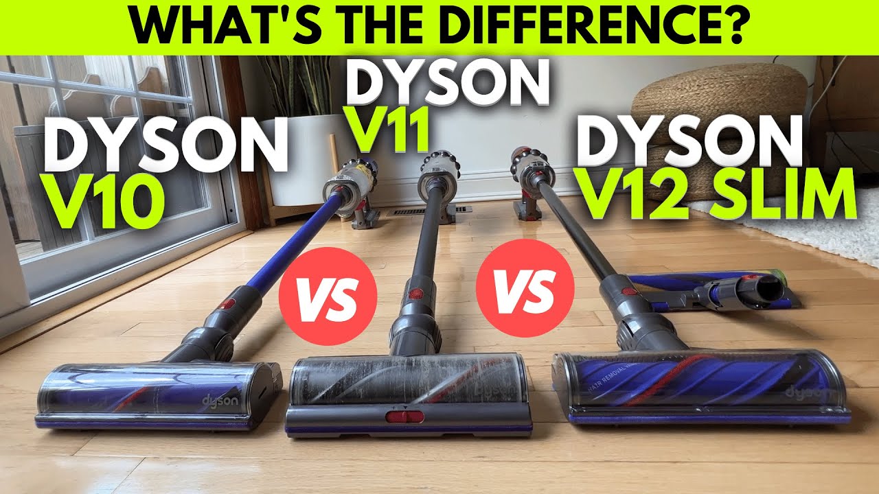 Comparison of Dyson Cyclone v8 vs. v10