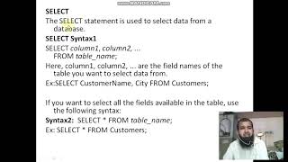 DML(Data Manipulation Language) Commands (Insert, Select, Update, Delete)