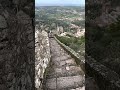 Alex Duda descends Moorish Castle steps