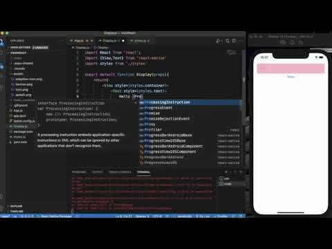 React Native Tutorial 22 - React Native Props - YouTube