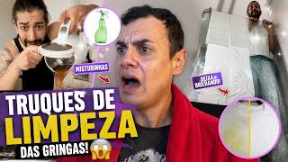 REAGINDO aos truques de limpeza das DONAS DE CASA DA GRINGA 😳