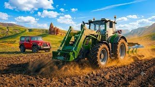 Modern Farming Challenge: Heavy Tractor Driving 3D! screenshot 3