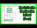 Excel SUM Function Quiz