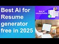 I Tried FREE Resume Generators for 30 Days Here's What Happened