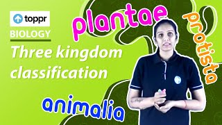 Three Kingdom Classification Classification And Nomenclature Class 11 Biology