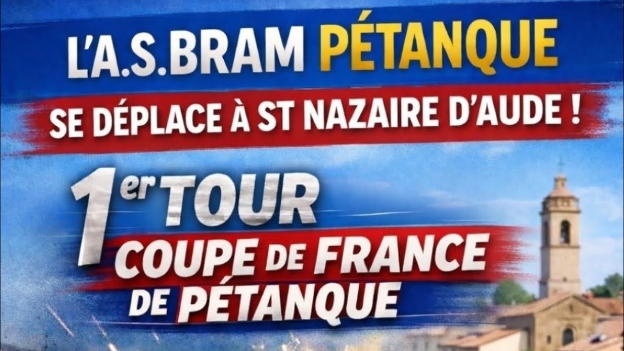 Miniature : Coupe de France Pétanque 2026 AS Bram vs St Nazaire d’Aude Doublettes Part 1 #petanque2026 #boules