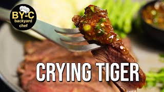 CRYING TIGER - I will show you how CRYING TIGER really gets its name in a pan,  more traditional BBQ