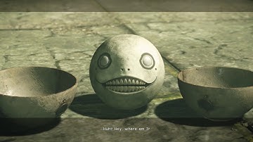 Nier Automata Gameplay Walkthrough Part 12 | NEW AREA! Going thru an abandoned mall...