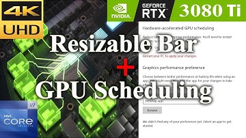 Hardware accelerated GPU Scheduling + Resizable Bar On vs Off for 2022 | Intel i9-12900k | Nvidia