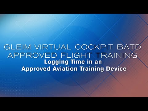Logging Training Time in the Gleim Virtual Cockpit BATD