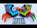 ASMR Merakit dan Unboxing Mainan Thomas exe, Ambulance Laba laba, Kereta Thomas, Choo choo Charles