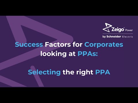 Success Factors for Corporates Looking at PPAs  Selecting the Right PPA