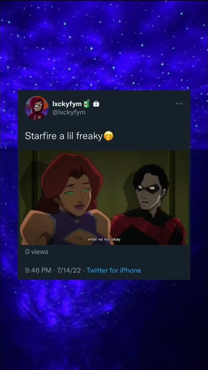 #cartoon #nightwing #starfire #foryou #dc #trending