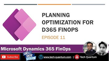 EP11 Planning Optimization for D365 FinOps