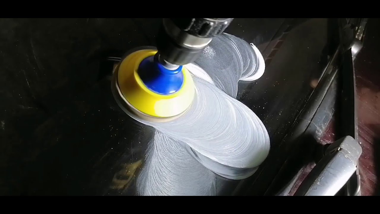 Полировка лобового стекла от царапин - YouTube