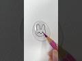 Easy Magic WATER ART Bunny Drawing for Kids! 🐰💧 #waterart #drawinghacks #magicart #kidsactivities